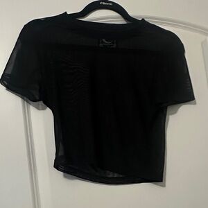 Killstar Sheer Black Crop Top